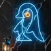 Custom Neon | Penguin Pose Neon Sign | Premium LED Neon Flex Wall Decor | Fun Animal Light Art | Easy Plug & Play Installation | 22x18 inches | Blue & Yellow | Kids Room & Home 2