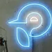 Custom Neon | Penguin Neon Sign | 22x22 inches | Blue & White 1
