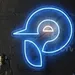 Custom Neon | Penguin Neon Sign | 22x22 inches | Blue & White 2