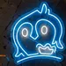 Custom Neon | Cartoon Character Neon Sign | 23x20 inches | Blue & White 2