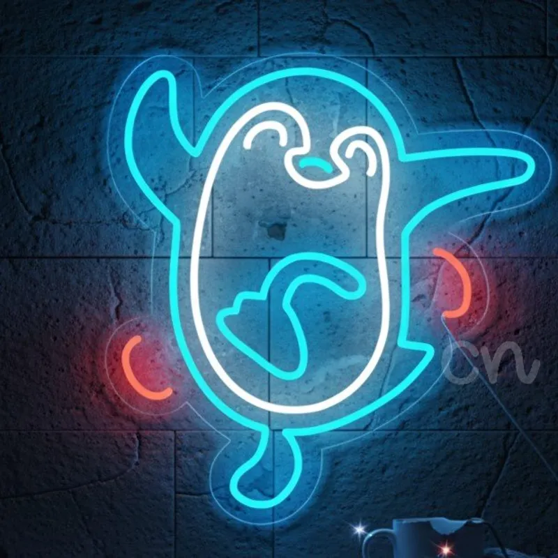 Custom Neon | Penguin Neon Sign 21x20 Inch