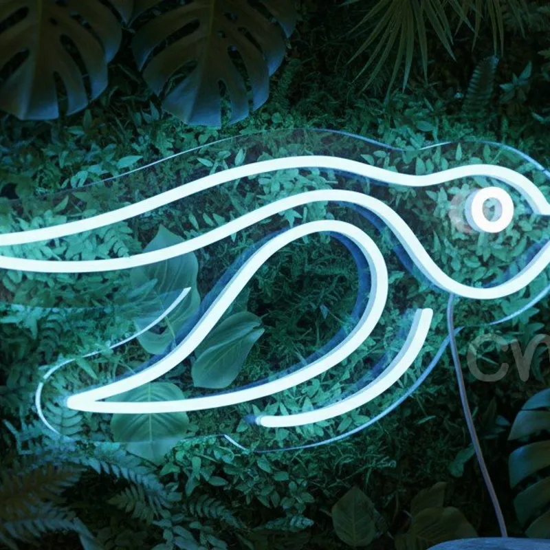 Custom Neon | Blue Bird Neon Sign 10x24 Inch