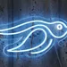 Blue Bird Neon Sign 10x24 Inch LED Neon Wall Light, Flying Bird Design Neon Flex, Plug In Flexible LED Neon Sign for Bedroom, Living Room, Bar, Cafe, Office, Gaming Room, Kids Room, Party Wall Decor 2