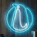 Custom Neon | Blue Penguin Neon Sign 20x19 Inch 2