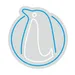 Custom Neon | Blue Penguin Neon Sign 20x19 Inch 3