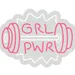 Custom Neon | GRL PWR Barbell Neon Sign with Dumbbell Design | Energy-Efficient LED Wall Light for Gyms, Fitness Studios, Home Decor, Shops & Events | 18x24 | Pink,white 3