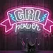Custom Neon | Custom Neon|12x25 GRL Power Neon Sign | Pink 1
