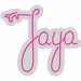 Custom Neon | Jaya Neon Sign | 21x24 | Hot Pink Decorative Neon Sign Lighting 3