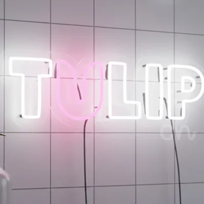 Custom Neon | Floral Neon Sign LED Neon Flex Light | 8x24