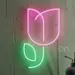Custom Neon | Floral Neon Sign LED Neon Flex Light | 20x13 1
