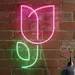 Custom Neon | Floral Neon Sign LED Neon Flex Light | 20x13 2
