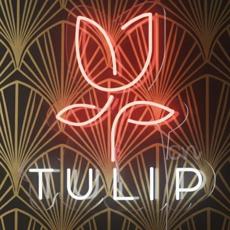 Custom Neon | Floral Neon Sign LED Neon Flex Light | 21x20