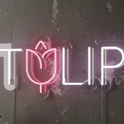 Custom Neon | Floral Neon Sign LED Neon Flex Light | 11x24