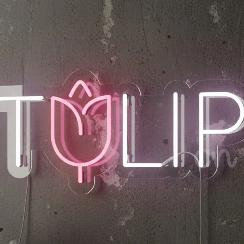 Custom Neon | Floral Neon Sign LED Neon Flex Light | 11x24