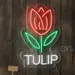 Tulip Neon Sign LED Neon Flex Light – Red Floral Wall Decor with Green Leaves, Plug-In Flexible LED Tulip Board for Bedroom, Living Room, Shop, Party, Bar, Wedding, Gaming Room | Custom Neon Art 2