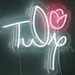 Custom Neon | Pink Tulip Neon Sign LED Neon Flex Wall Light | 18x18 2