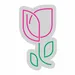 Flower Neon Sign LED Wall Light – Pink & Green Floral Neon Flex Decor for Bedroom, Living Room, Bar, Wedding, Party | Custom Floral Neon Light | Home Wall Art, Gaming Room, Gift Decoration 3
