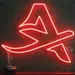 Custom Neon | Letter A Neon Sign Red LED Flex Wall Light | 20x24 1