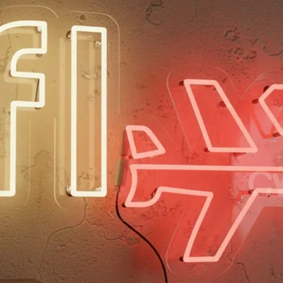 Fly Neon Sign LED Wall Light with Airplane Logo – Red Aviation Neon Flex Wordmark | Custom Fly Neon Decor for Bedroom, Living Room, Bar, Gaming Room, Travel, Party, Aviation Gift
