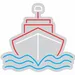 Custom Neon | Ship on Waves Neon Sign | 22x24 Inches | Red Blue White Colors 3