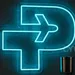 Custom Neon | Airplane Neon Sign LED Wall Decor | 20x23 | Blue 1