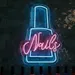 Custom Neon | Nails LED Neon Sign with Nail Polish Bottle Design | 24x17 1