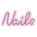 Custom Neon | Nails Neon Sign Script Design | 20x21 | Pink 3