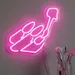 Custom Neon | Nail Art Sign with Nail Polish Brush and Manicure Design for Salons, Spas, and Beauty Studios | Energy-Efficient LED Wall Light Accent for Branding and Stylish Decor | 15x16 | Pink White 1