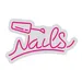 Custom Neon | Nails Sign with Nail Polish Design for Salons and Beauty Studios | 13x21 | Pink 3