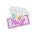 Custom Neon | Nail Neon Sign | Durable | 15x16 | Pink, Blue, Yellow, Orange,white 3