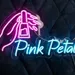 Custom Neon | Pink Petals Neon Sign | Durable, Energy-Efficient LED Wall Light for Nail Salons, Beauty Spas, Manicure Studios, Personal Glam Rooms & Beauty Decor Spaces | 13x24 | Pink and Blue 1