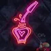Custom Neon | Nail Polish Bottle Neon Sign | 17x11 | Red & Pink 1