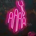 Custom Neon | Nail Polish Application Neon Sign | Hot Pink LED Wall Light for Nail Salon, Manicure Studio, Beauty Spa, Nail Bar & Home Decor | LED Nail Care Art Sign | 19x12 | Hot Pink LED 1