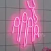Custom Neon | Nail Polish Application Neon Sign | 19x12 | Hot Pink LED 2