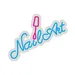 Custom Neon | Nail Art Neon Sign with Brush Design | 15x19 | Blue & Pink 3
