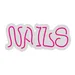 Custom Neon | NAILS Neon Sign | 9x21 | Hot Pink 3