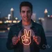 Custom Neon | Peace Sign Neon Sign | 17x12 | Orange Neon Sign for Home and Party Decor 1