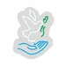 Custom Neon | Dove and Hand Neon Sign | 19x15 | White Green Blue Colors 3