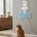 Custom Neon | All We Need is Peace Neon Sign | 21x15 | White Blue 2