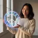 Custom Neon | Peace Love Neon Sign | 17x17 | Ice Blue Neon Sign for Home Decor 1