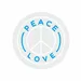 Custom Neon | Peace Love Neon Sign | 17x17 | Ice Blue Neon Sign for Home Decor 3