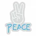Custom Neon | Peace Neon Sign | 22x18 | Ice Blue Neon Sign for Home Decor, Wall Art 3