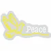 Custom Neon | Peace Neon Sign | 14x24 | Yellow Neon Sign for Home Decor & Wall Art 3