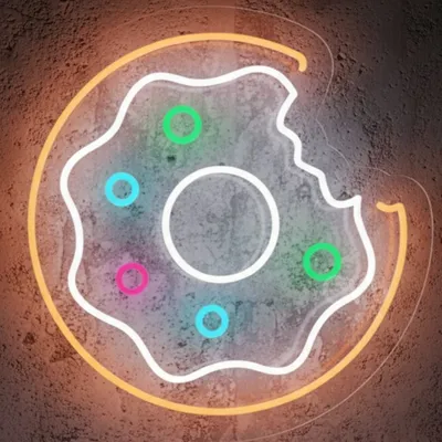 Custom Neon | Orange Neon Donut Sign | 20x20