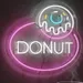 Donut Neon Sign, LED Neon Wall Light, Plug-in Donut Neon Display, Donut Shop Decor, Bakery Neon Light, Donut Party Sign, Custom Neon Flex, Bedroom Wall Decor, Cafe Neon Board, Sweet Table Neon 2