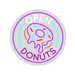 Custom Neon | Open Donuts Neon Sign Board | 18x18 3