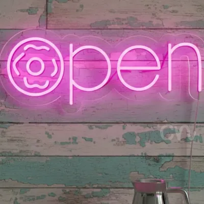 Custom Neon | Open Neon Sign Board | 10x24