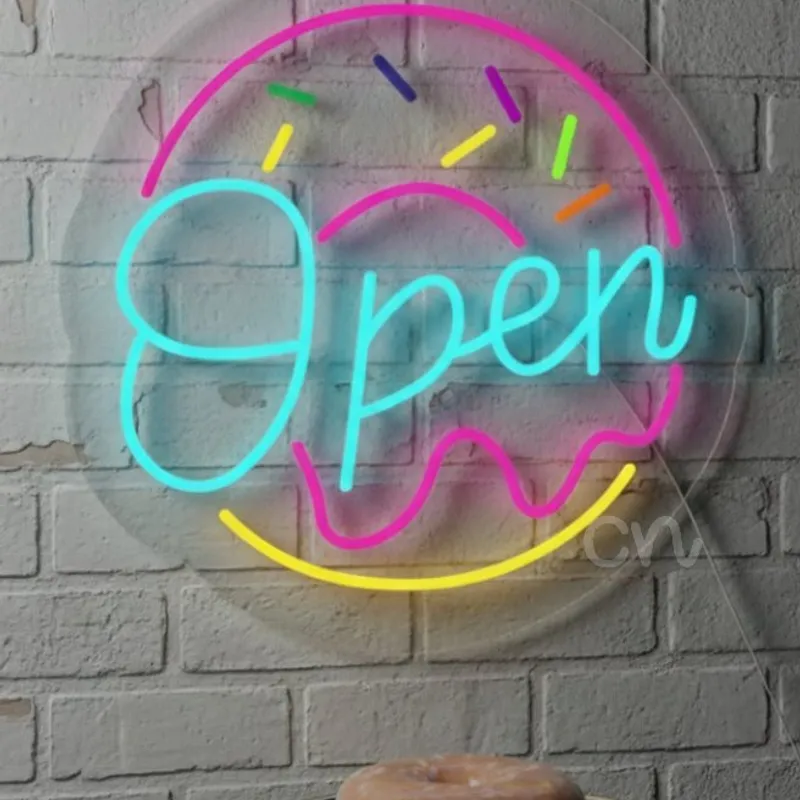 Custom Neon | Open Donut Neon Sign | 20x20