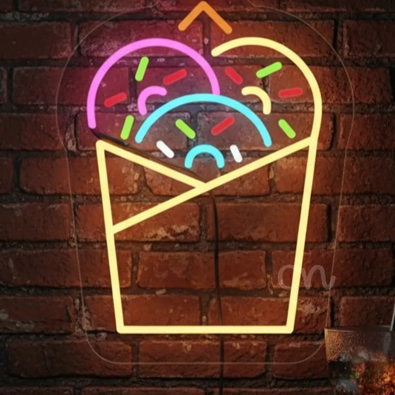 Custom Neon | Donuts Cup Neon Sign | 17x13