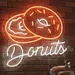 Custom Neon | Donuts Neon Sign 20x21 | White & Orange 1